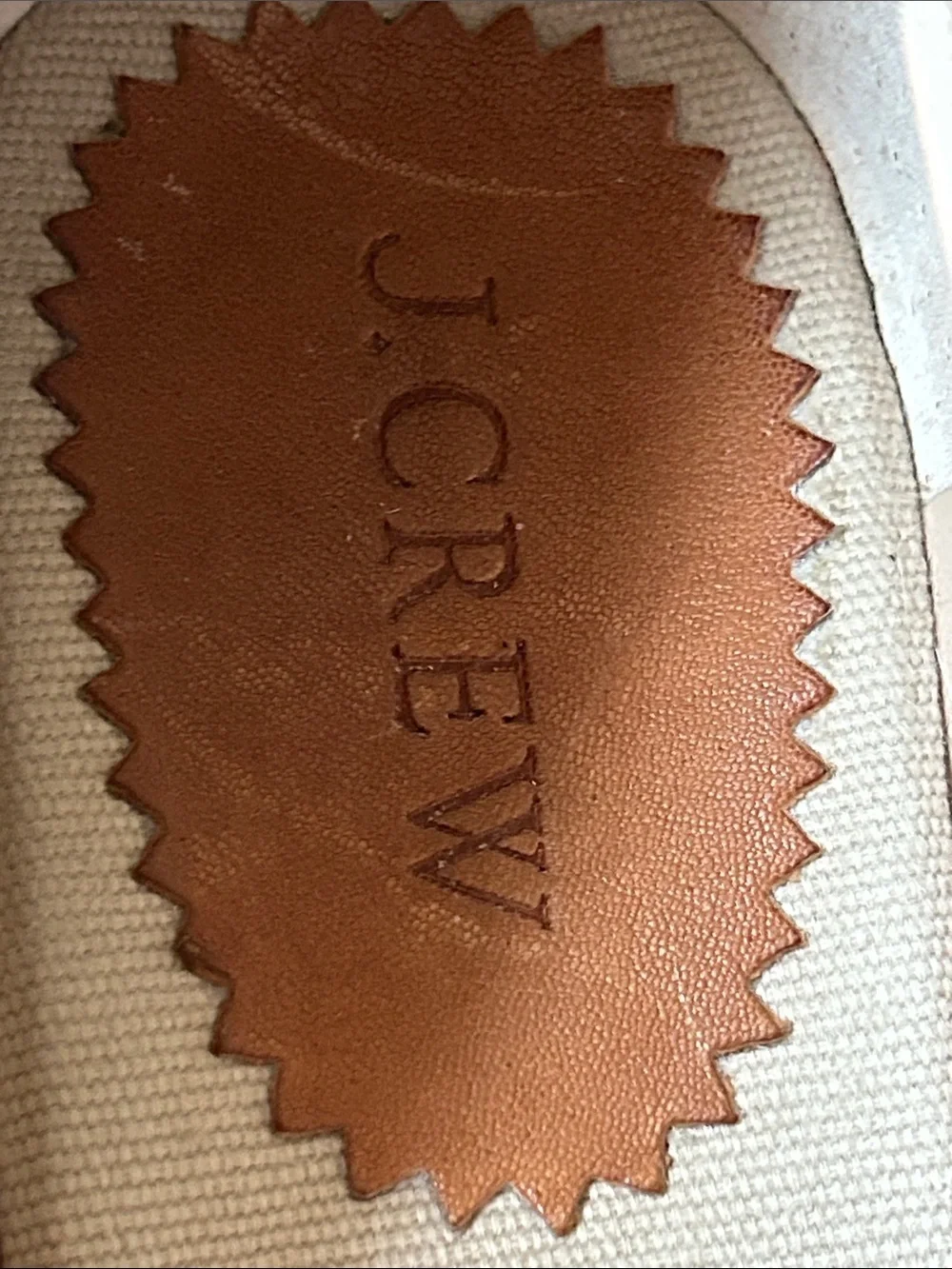 J. Crew Seville Espadrille Wedge Heels Neutral Tan Canvas Size 9.5